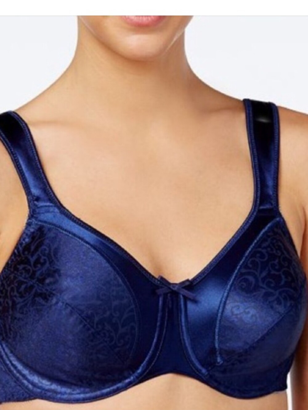 Bali NAVY BLUE UNDERWIRE MINIMIZER Style 3562   VNC  Sz 34 DDD